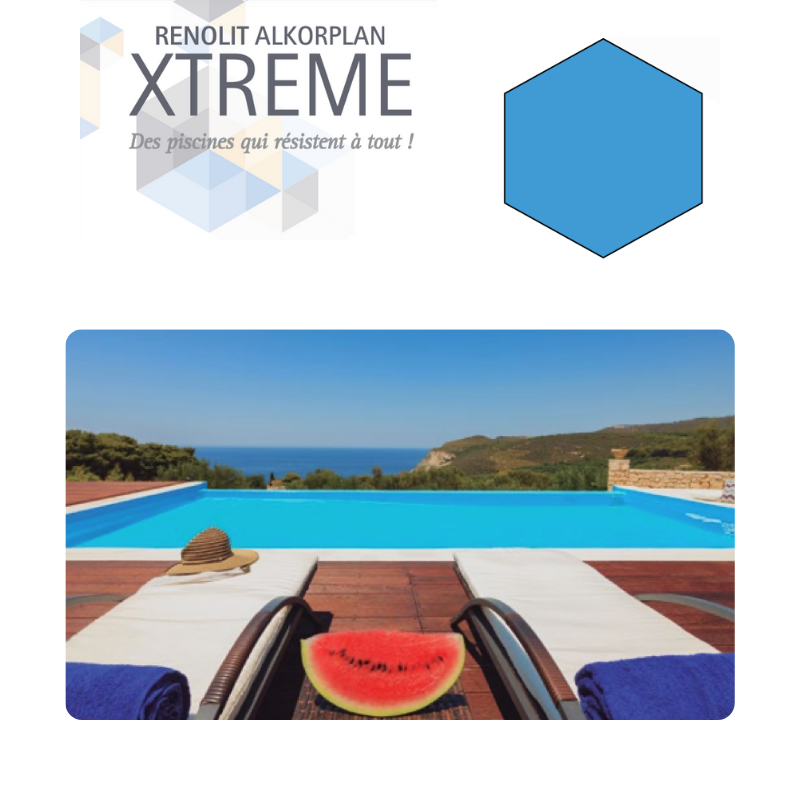 Liner PVC armé uni Alkorplan Xtreme antidérapant 
