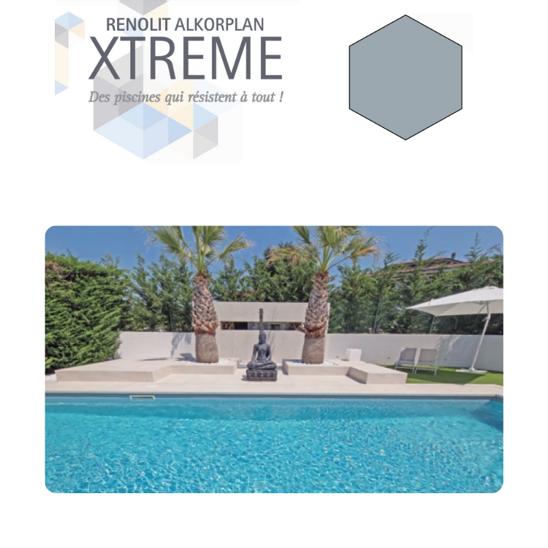Liner PVC armé uni Alkorplan Xtreme antidérapant 