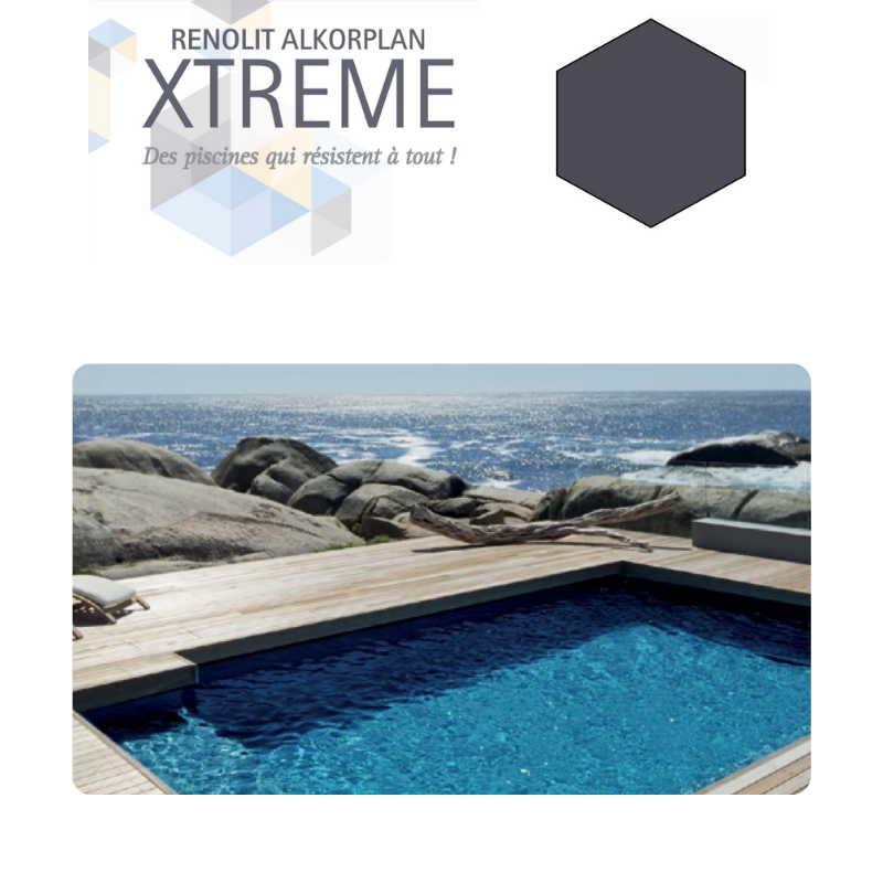 Liner PVC armé uni Alkorplan Xtreme antidérapant 