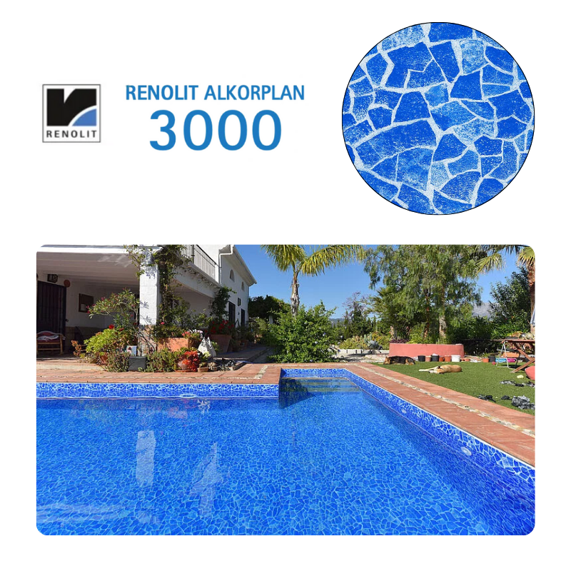 Liner PVC armé 150/100e verni Imprimé ALKORPLAN 3000