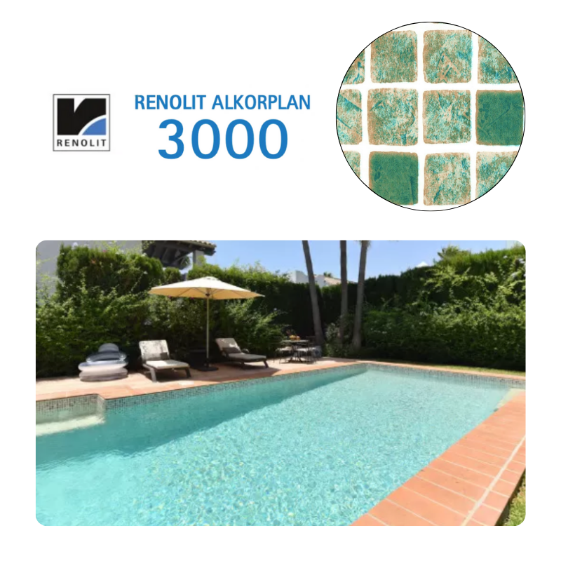 Liner PVC armé 150/100e verni Imprimé ALKORPLAN 3000