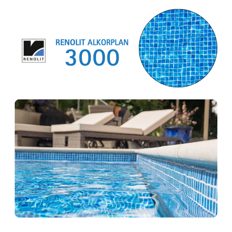 Liner PVC armé 150/100e verni Imprimé ALKORPLAN 3000