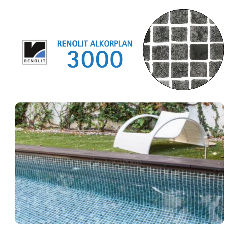 Liner PVC armé 150/100e verni Imprimé ALKORPLAN 3000