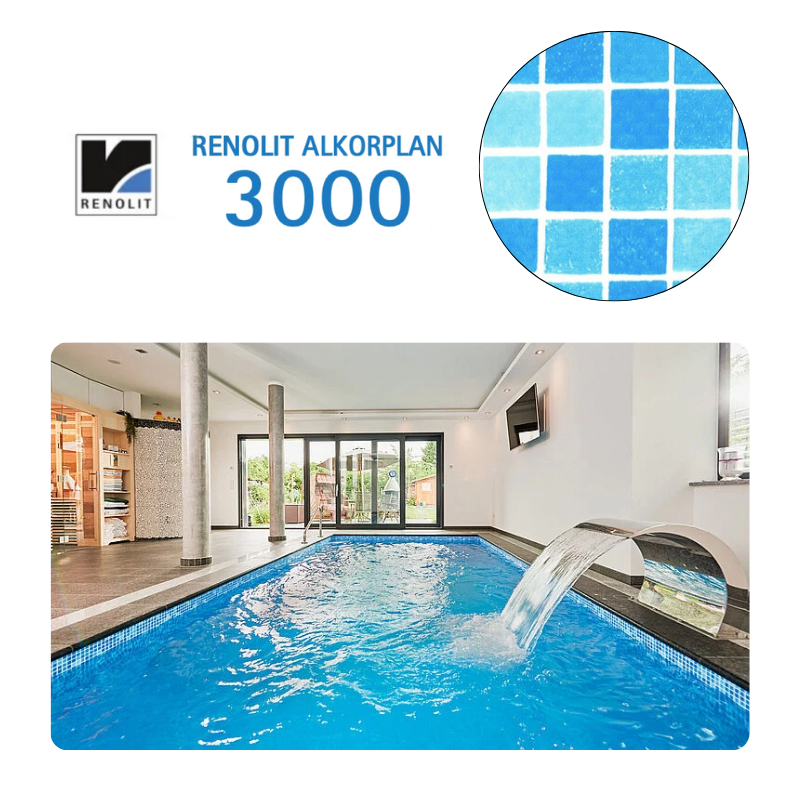 Liner PVC armé 150/100e verni Imprimé ALKORPLAN 3000