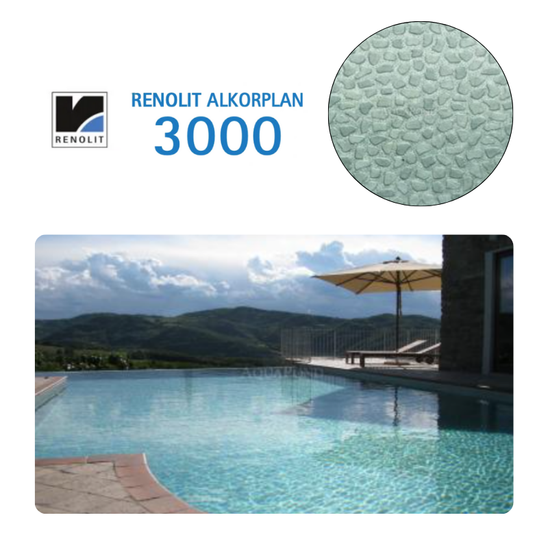 Liner PVC armé 150/100e verni Imprimé ALKORPLAN 3000