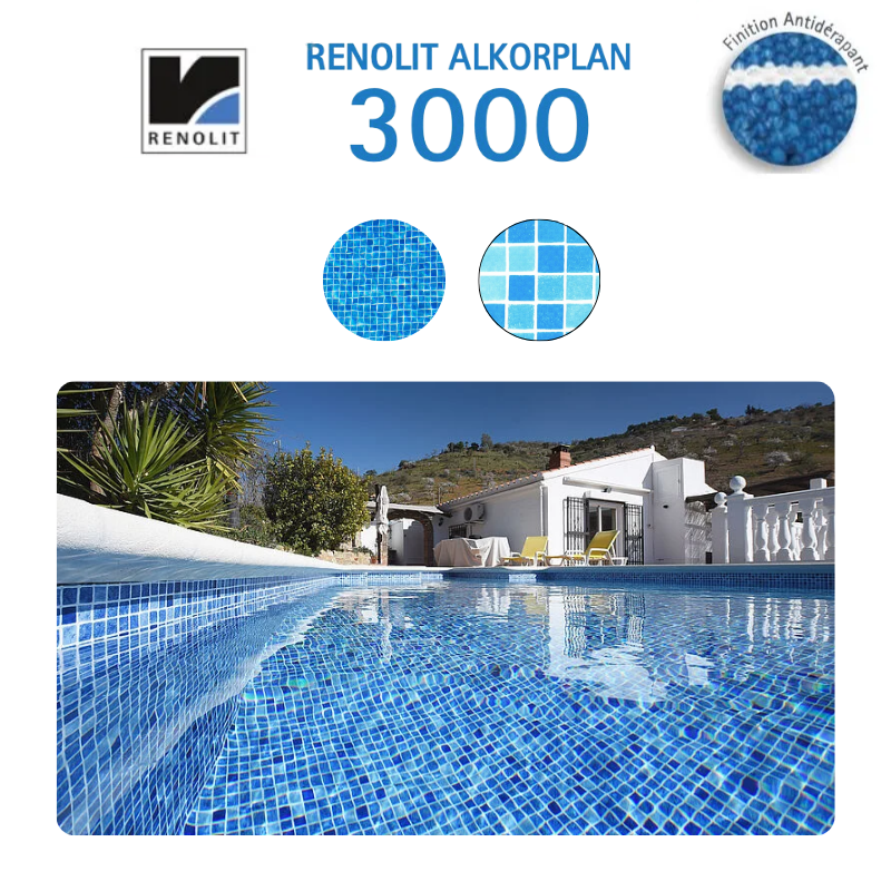 Liner PVC armé 150/100e verni Imprimé ALKORPLAN 3000