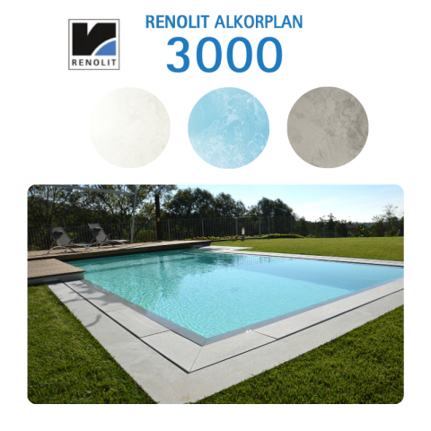 Liner PVC armé 150/100e Uni avec vernis Alkorplan
