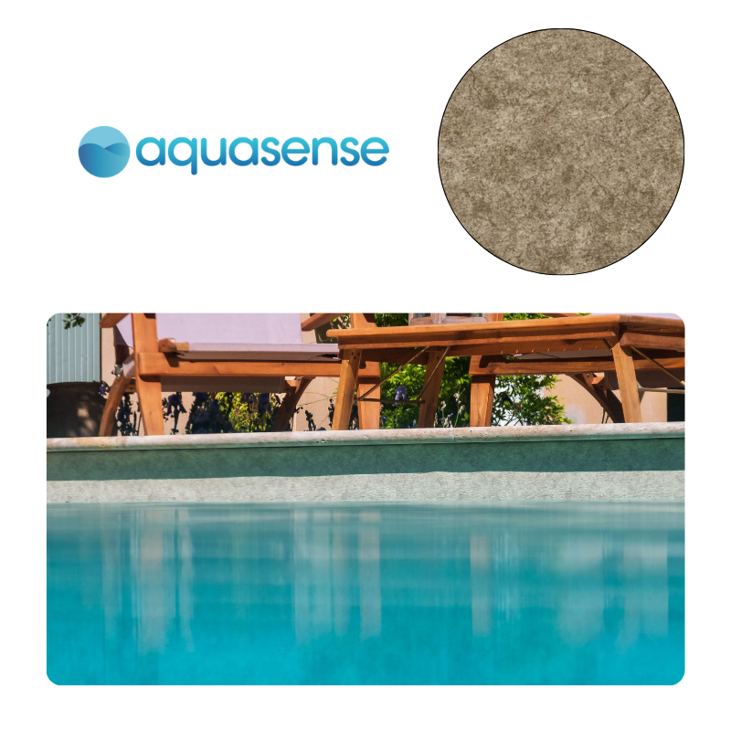 Liner PVC armé Aquasense - imprimé texturé