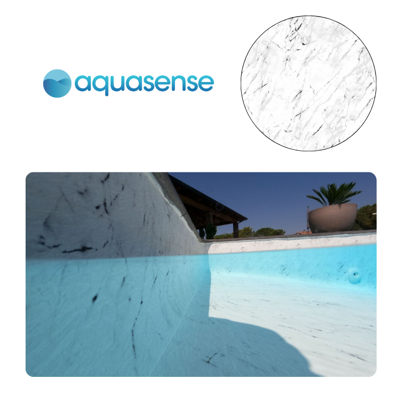 Liner PVC armé Aquasense - imprimé texturé