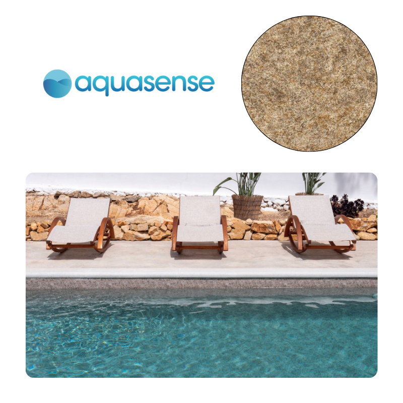 Liner PVC armé Aquasense - imprimé texturé