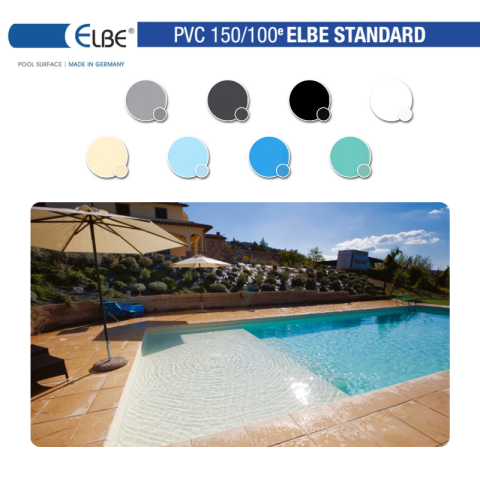 Liner PVC Armé 150/100e Uni Standard Elbe Blue Line