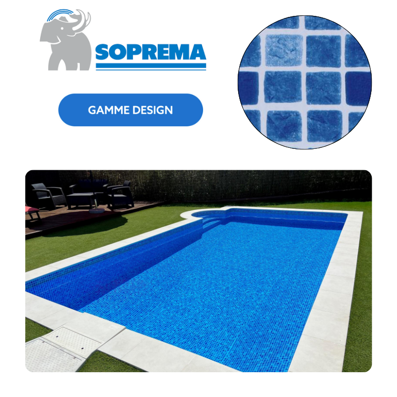 Liner PVC armé SOPREMAPOOL Design 150/100e