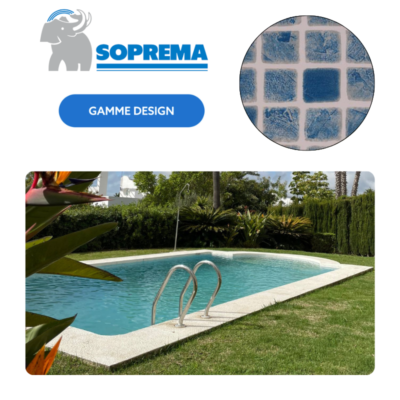 Liner PVC armé SOPREMAPOOL Design 150/100e