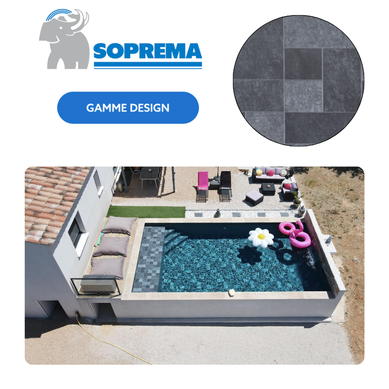 Liner PVC armé SOPREMAPOOL Design 150/100e