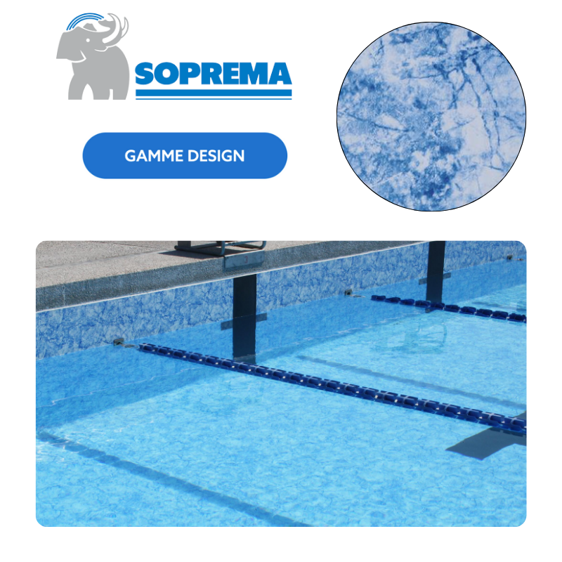 Liner PVC armé SOPREMAPOOL Design 150/100e
