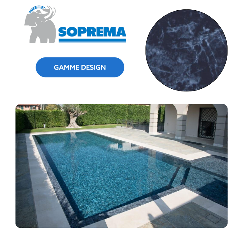 Liner PVC armé SOPREMAPOOL Design 150/100e
