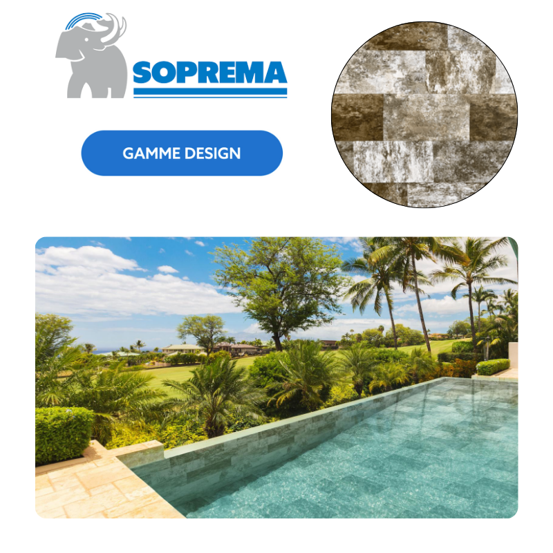 Liner PVC armé SOPREMAPOOL Design 150/100e