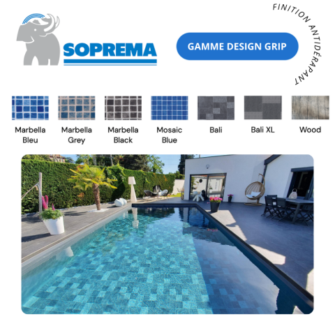 Liner PVC armé SOPREMAPOOL Design 150/100e