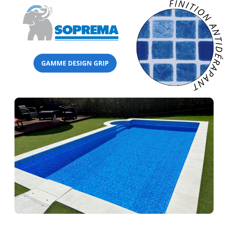 Liner PVC armé SOPREMAPOOL Design 150/100e