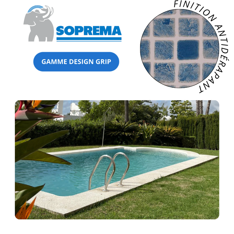 Liner PVC armé SOPREMAPOOL Design 150/100e