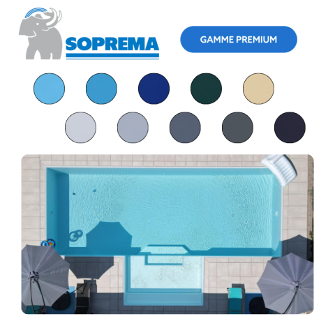 Liner PVC armé SOPREMAPOOL Design 150/100e