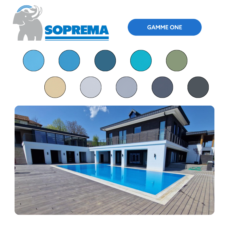 Liner PVC armé SOPREMAPOOL Design 150/100e