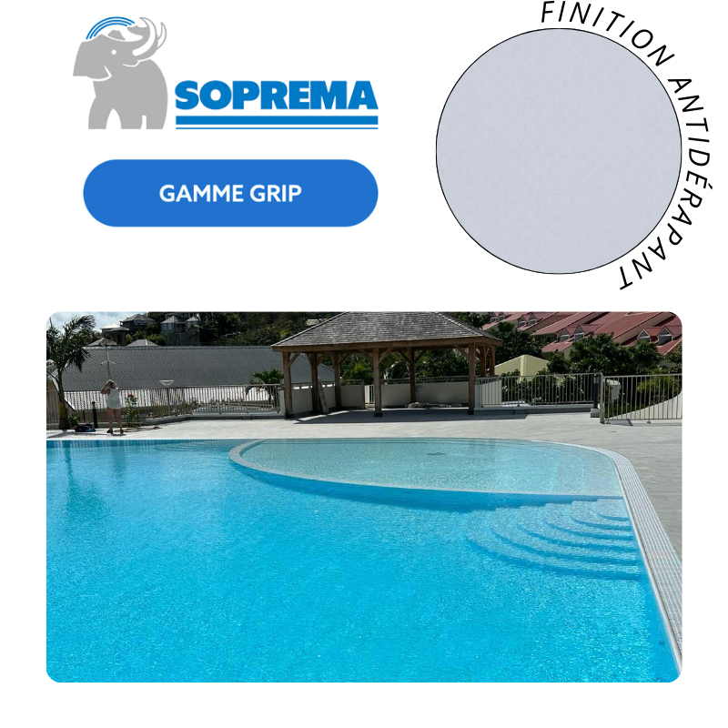 Liner PVC armé SOPREMAPOOL Design 150/100e