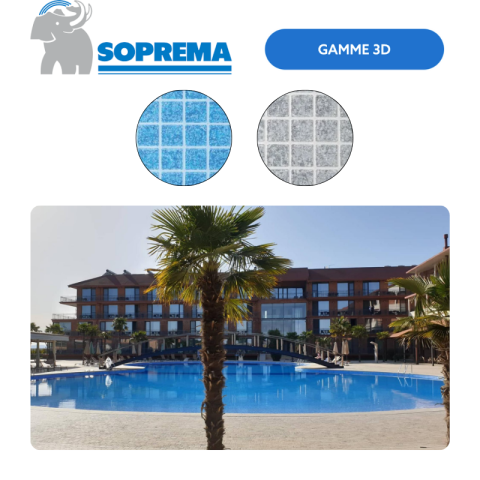 Liner PVC armé SOPREMAPOOL 3D 150/100e