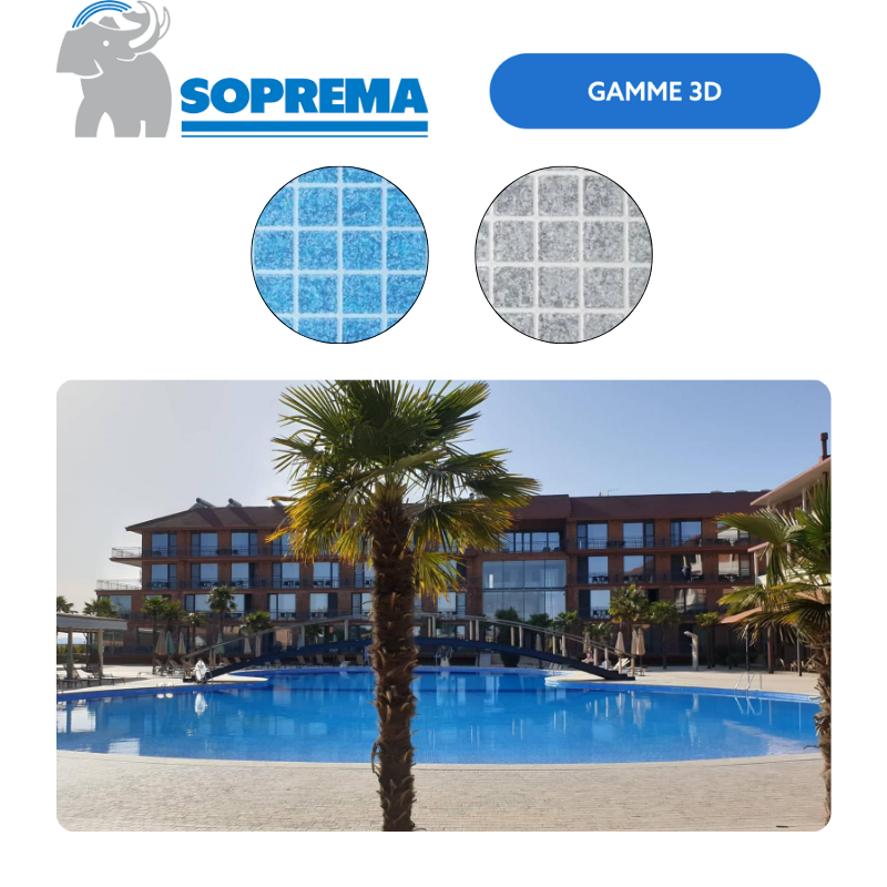 Liner PVC armé SOPREMAPOOL 3D 150/100e