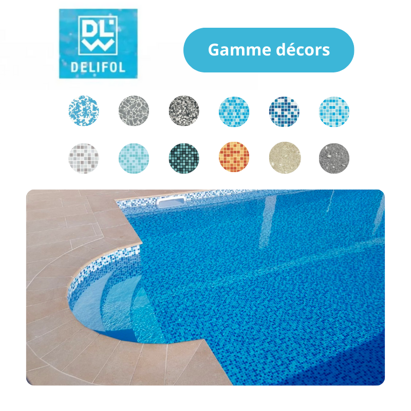 Liner PVC armé 150/100e uni type NG Delifol