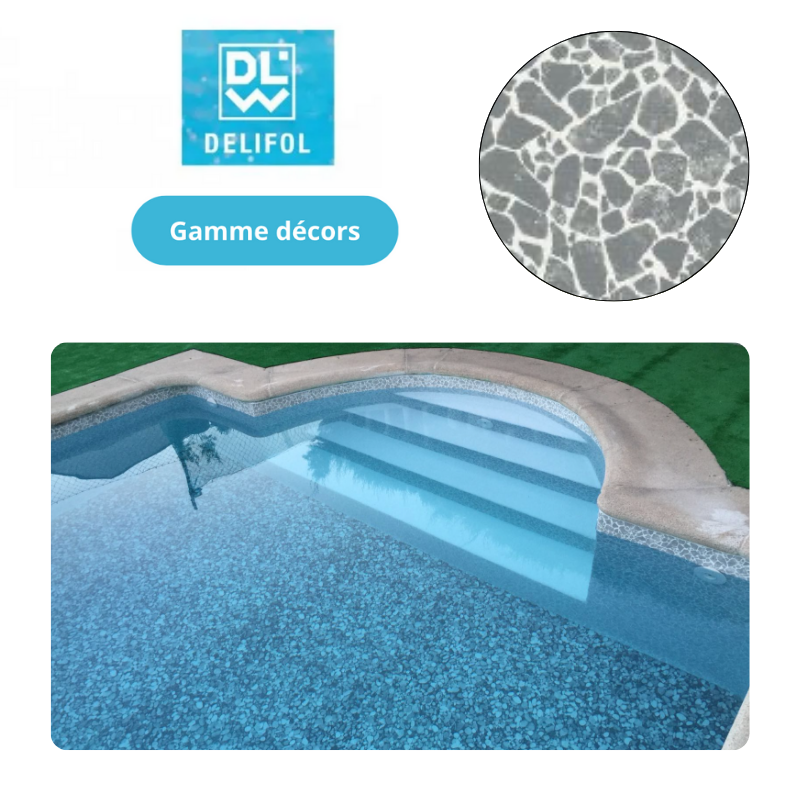 Liner PVC armé 150/100e uni type NG Delifol