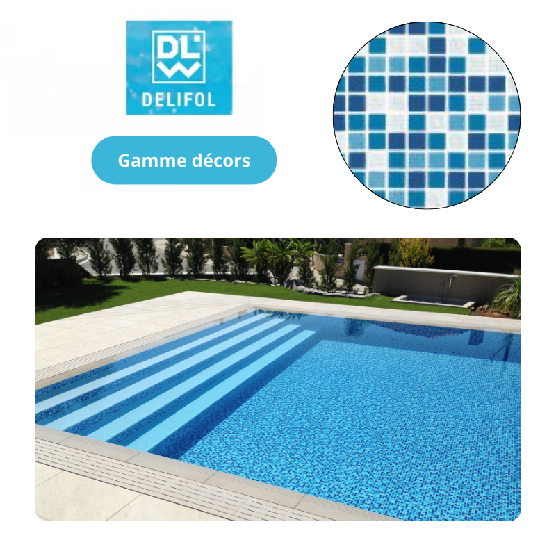 Liner PVC armé 150/100e uni type NG Delifol