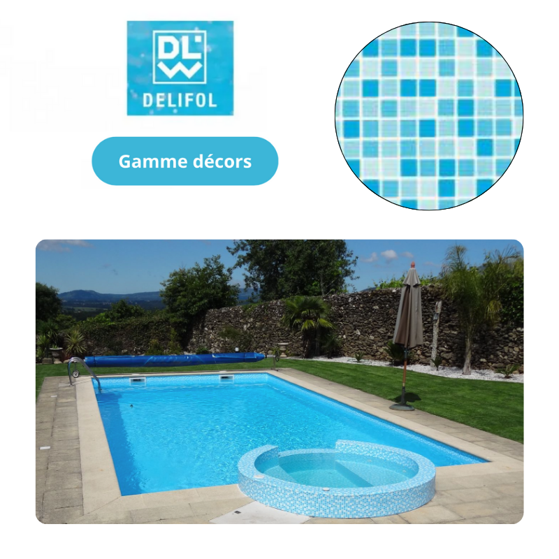 Liner PVC armé 150/100e uni type NG Delifol