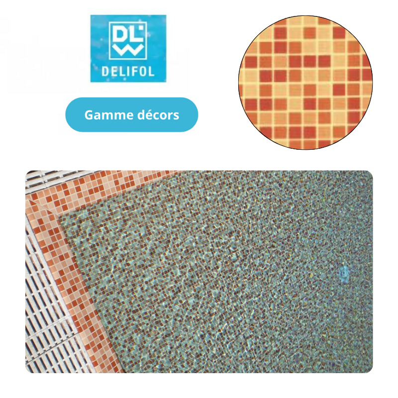 Liner PVC armé 150/100e uni type NG Delifol