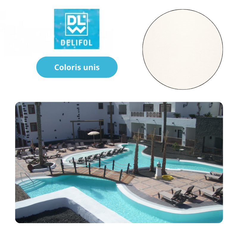 Liner PVC armé 150/100e uni type NG Delifol