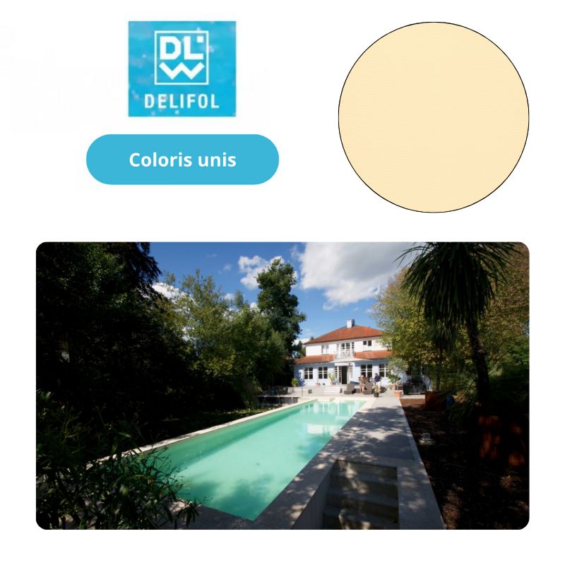 Liner PVC armé 150/100e uni type NG Delifol