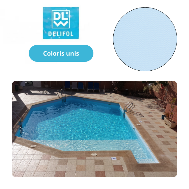 Liner PVC armé 150/100e uni type NG Delifol