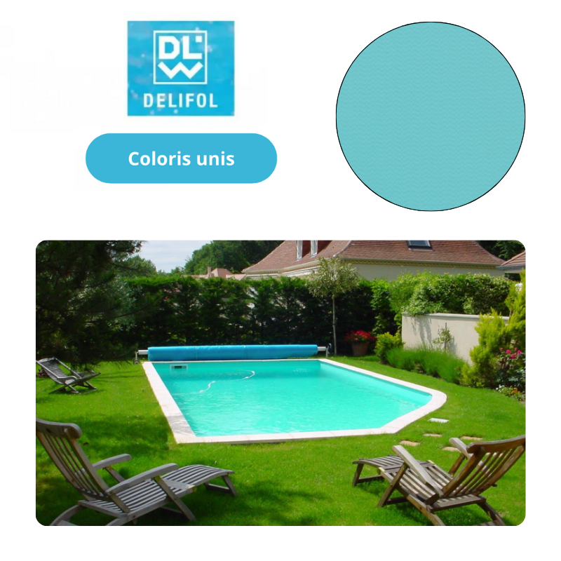 Liner PVC armé 150/100e uni type NG Delifol
