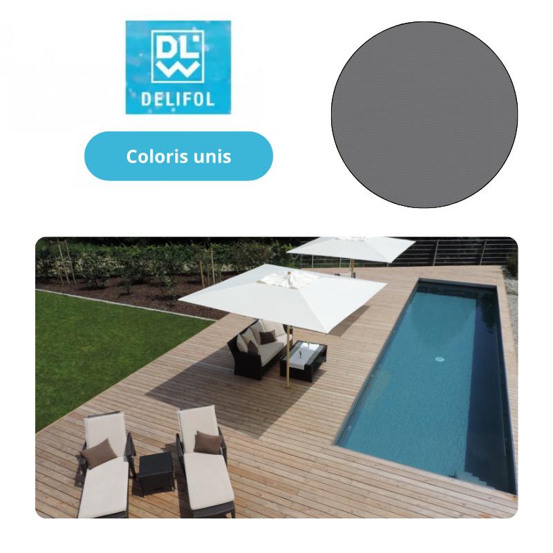 Liner PVC armé 150/100e uni type NG Delifol