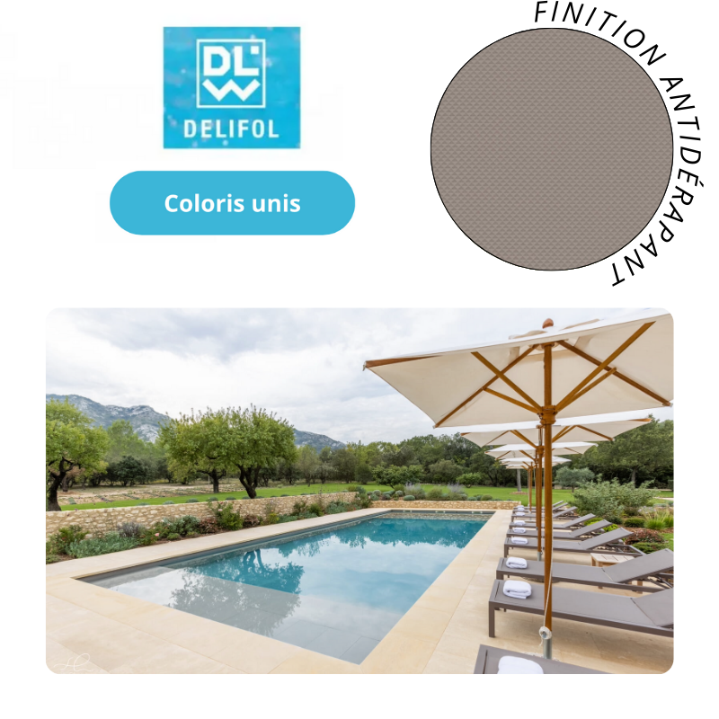 Liner PVC armé 180/100e antidérapant type NGP Delifol