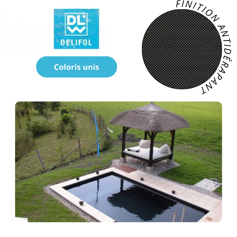 Liner PVC armé 180/100e antidérapant type NGP Delifol