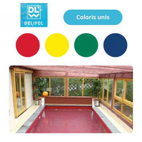 Liner PVC armé 150/100e uni type NG Delifol