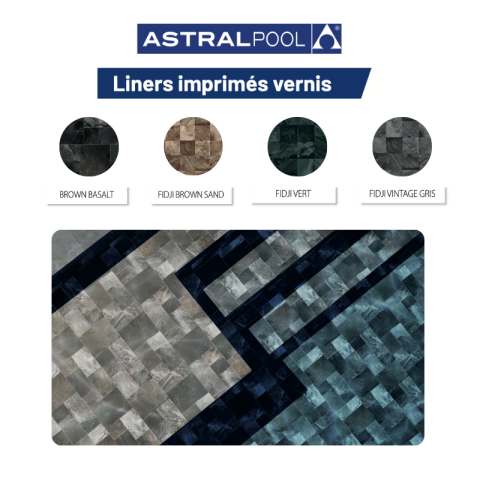 Liner Astral Pool IMPRIMÉ VERNI 85/100ème