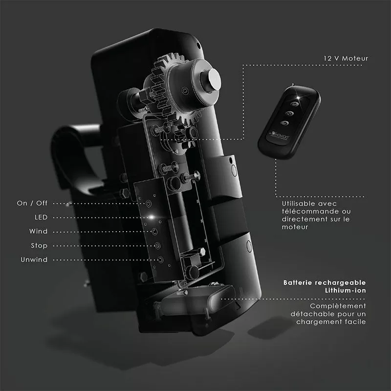 Motorisation pour enrouleur de bâche à bulles