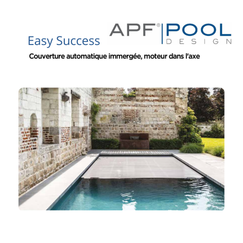 Couverture automatique immergée APF Pool Success moteur dans l'axe