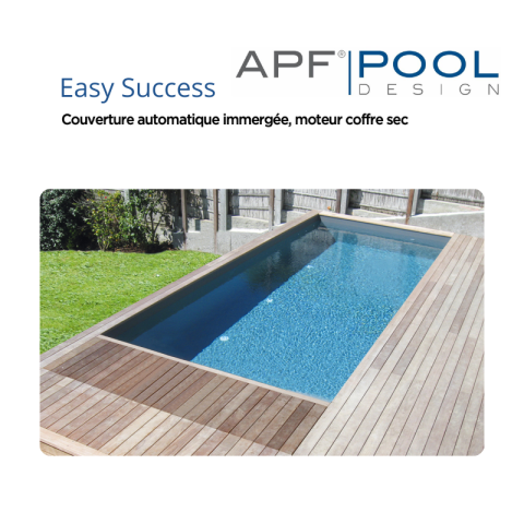 Couverture automatique immergée APF Pool Success moteur dans l'axe