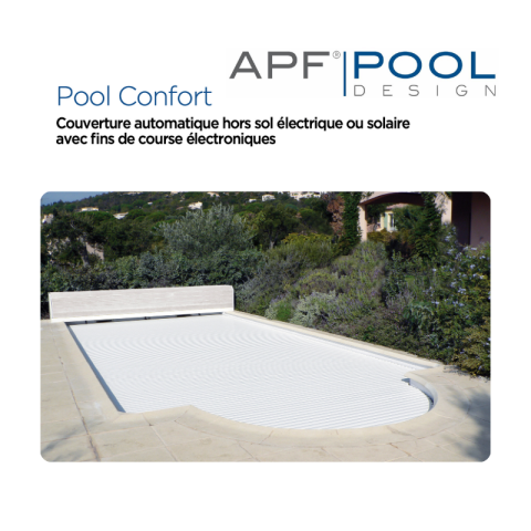 Couverture automatique hors-sol APF Pool Confort électrique avec fin de course électronique