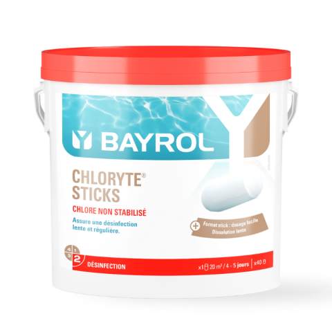 Bayrol Chloryte Sticks 300 g., seau de 4,5 kg