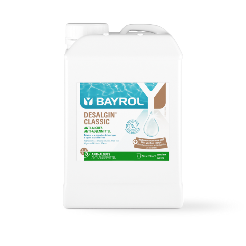 Algicide BAYROL Desalgine lutte contre les algues et clarifiant d'eau