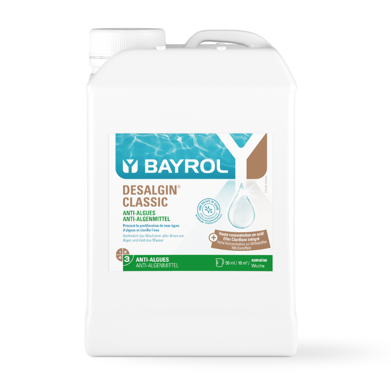 Algicide BAYROL Desalgine lutte contre les algues et clarifiant d'eau